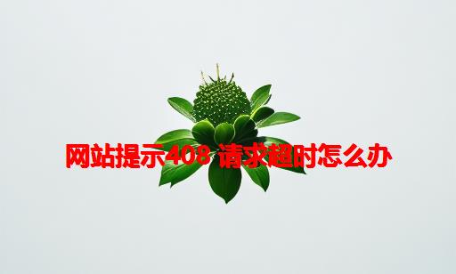 网站提示408 请求超时怎么办